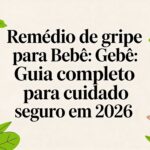 Remedio de gripe para bebe: Guia completo para cuidado seguro em 2026