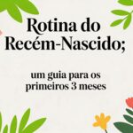 Rotina do recem nascido: um guia para os primeiros 3 meses