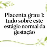 Placenta grau 1: tudo sobre este estágio normal da gestação